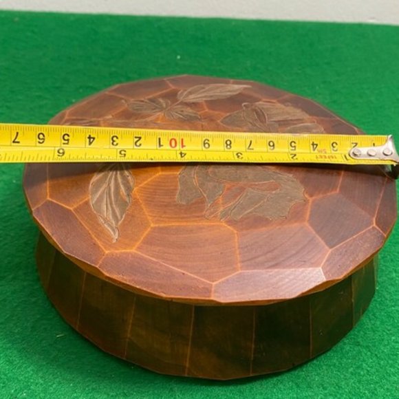 Vintage Wooden Box, Keepsake Box, Wooden Treasure Box, Trinket Box, Memory Box, - Picture 8 of 10